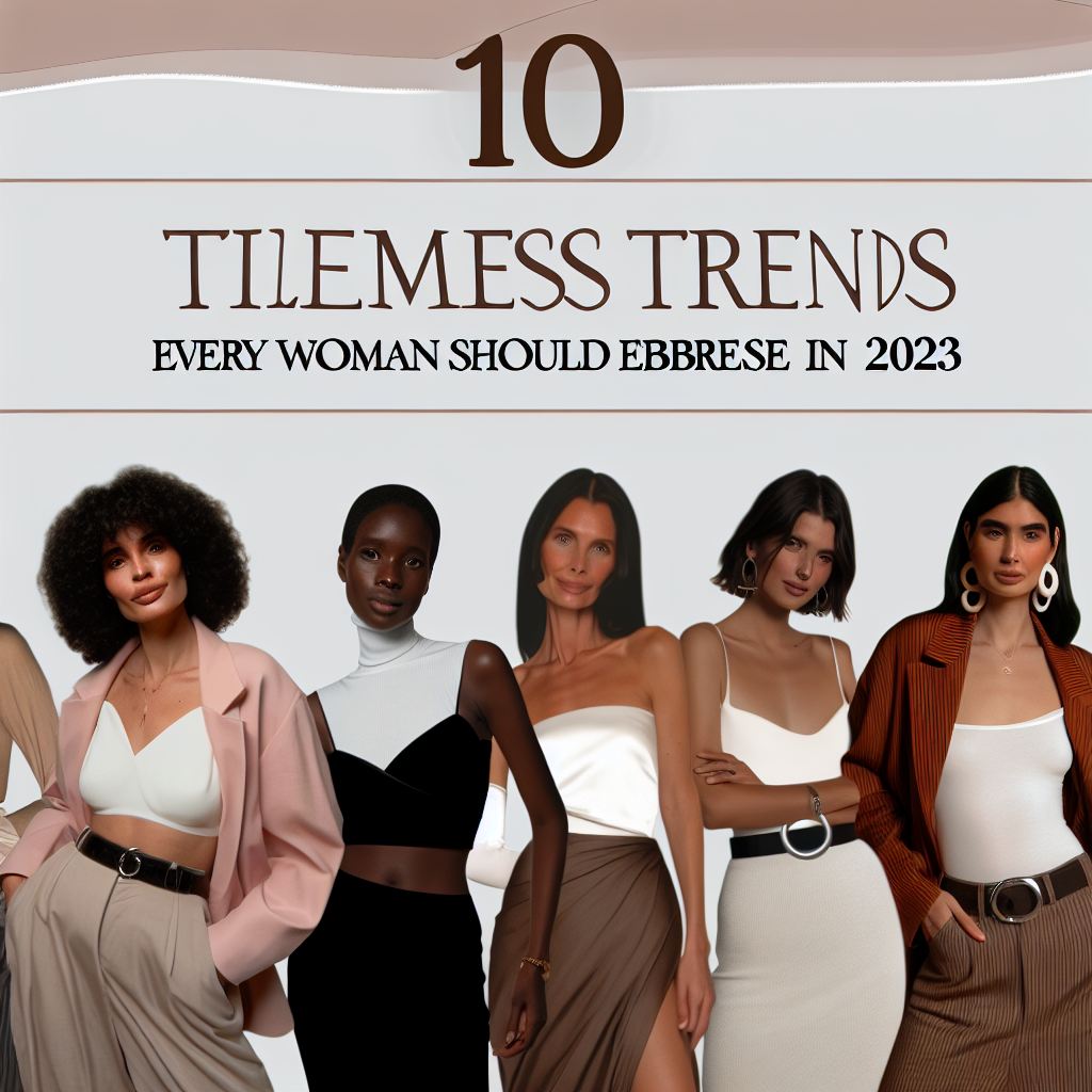 10 Timeless Fashion Trends Every Woman Should Embrace in 2026